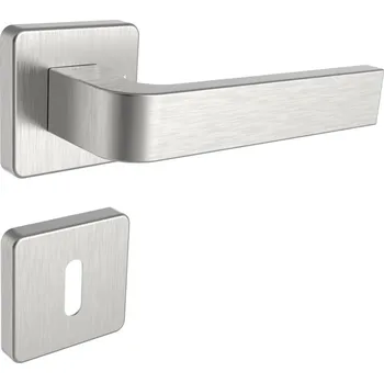 Dveřní kování ROSTEX Dveřní kování DANTE/H s čepy Provedení: pro klíč - BB, Povrchová úprava: nerez mat