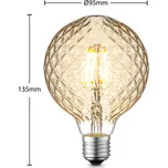 Lucande LED žárovka E27 G95 4W 2700K jantar