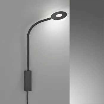 Lampička FISCHER & HONSEL LED nástěnné světlo Cama s nastavitelným ramenem pískově černá 1 x 6 W LED - Doprava zdarma