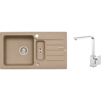 Granitový dřez Set Alveus Niagara 70 Beige 55 + Reno Chrom