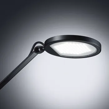 Lampička Waldmann LED stolní lampa PARA.MI FTL 102 R černá 930 - Rameno lampy - spodní délka 49,8 cm, horní délka 30,1 cm; Ø hlavy lampy 12,3 cm; délka kabelu zástrčky 300 cm LED 7 W celkem - Doprava zdarma