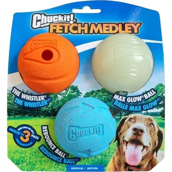 Hračka pro psa Míček Chuckit! FETCH MEDLEY ASST 3 ks vel. M