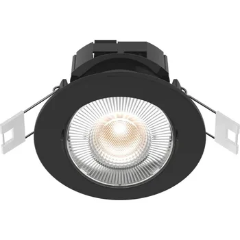 Lampička Calex Smart downlight Zapuštěné stropní svítidlo, černé - Instalační průměr max. 7,4 cm černá 1 x 4,9 W LED
