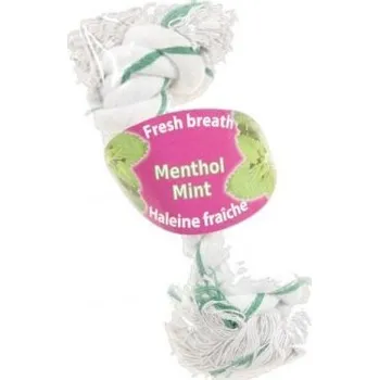 Hračka pro psa Kousací lano pro psy mentol 17cm