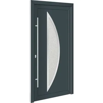 Vchodové dveře Vchodové dveře plastové Iowa bílé/antracit 100x210 cm levé