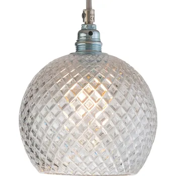 EBB & FLOW Rowan závěsné světlo, stříbro Ø 15,5cm - baldachýn - Ø 7,9 cm, výška 7,8 cm čirá, stříbrná 1 x 25 W - Doprava zdarma