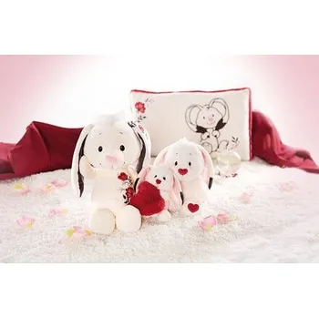 plyšák NICI polštář "Zamilovaný zajíček" 42x25cm