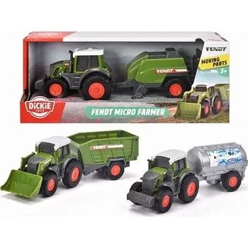autíčko Dickie Traktor Fendt Micro Farmer 18cm, 3 druhy