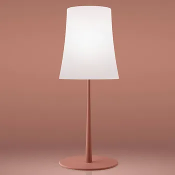 Lampička Foscarini Birdie Easy Grande stolní lampa červená - výška stínidla 29 cm; délka napájecího kabelu 150 cm cihlově červená, bílá 1 x 57 W - Doprava zdarma