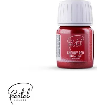 Potravinářské barvivo Fractal Colors Colors Tekutá metalická barva Fractal Colors - Cherry Red (30 ml)