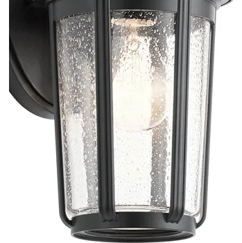 Venkovní osvětlení Quintiesse Venkovní nástěnné světlo Fairfield, černá, 1 zdroj černá, čirá 1 x 60 W - Doprava zdarma