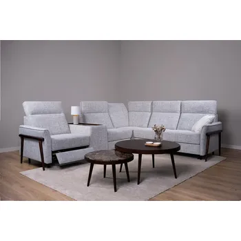 Sedací souprava Rohová rozkládací sedací souprava s elektrickou funkcí relax AMBRA Pravý roh