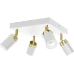 Bodové svítidlo RENO 4xGU10/8W/230V bílá/zlatá