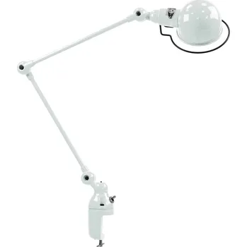 Lampička Jieldé Signal SI332 stolní lampa se svorkou bílá - rozsah upnutí: max. 4 cm; délka ramene: 2 x 30 cm; Ø osvětlovací hlava 10 cm bílé 1 x 25 W - Doprava zdarma
