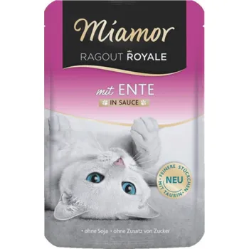 Krmivo pro kočku MIAMOR Ragout Royale Duck v omáčce - mokré krmivo pro kočky - 100g