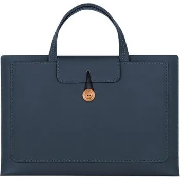 brašna na notebook Elegantní brašna se zapínáním na knoflík pro MacBook do 16" - tmavě modrá