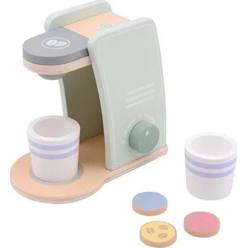 Dětská kuchyňka JOUÉCO dřevěný kávovar 6ks 24m+