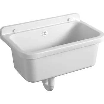 WC sada Závěsná výlevka 55x34cm, plast, bílá
