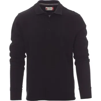 Pánské tričko Pánská polokošile s dlouhým rukávem FLORENCE, Payper Barva: černá, Velikost: 4XL