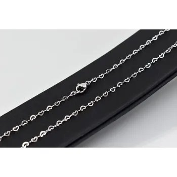 Řetízek Dámský řetízek s přívěskem srdce – chirurgická ocel 316L, elegantní stříbrný