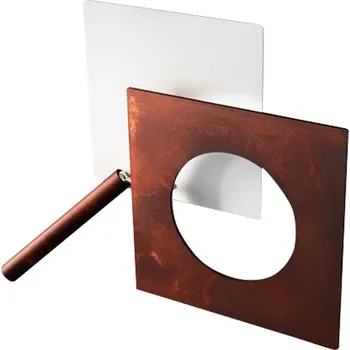 Lampička ICONE LED nástěnné svítidlo Petra 21.L, bílá, rezavá 1 x 16,8 W LED + 1 x 4 W LED - Doprava zdarma