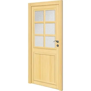 Vchodové dveře Dřevěné vchodové dveře vedlejší Utah 98x198 cm P smrk