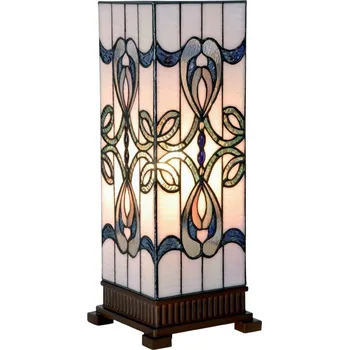 Lampička Clayre&Eef Ornamentálně ztvárněná stolní lampa Brenda multicolour, tmavě hnědá 1 x 40 W - Doprava zdarma