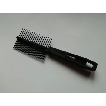 Kartáč pro zvířata Hřeben antistatický s plastovou rukojetí, oboustranný.