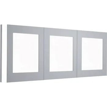 Lampička HELL LED nástěnné světlo Quadro, 65x22 cm stříbrný, bílý LED celkem 60 W - Doprava zdarma