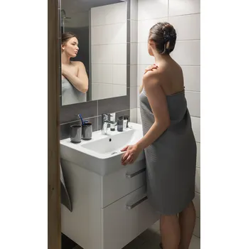 Saunový kilt dámský šedý 160 x 90 cm ( L-XL )