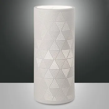 Lampička Fabas Luce Stolní lampa Micol z keramiky, výška 28,5 cm bílé 1 x 40 W - Doprava zdarma