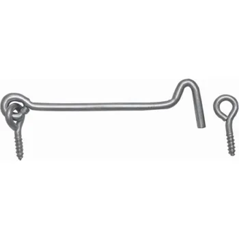 Nábytkové kování Otočný hák ZHK, šedý, 120 mm