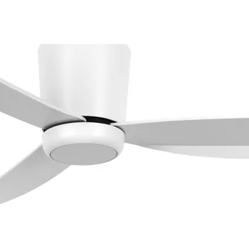 Lampička Beacon Lighting Beacon stropní ventilátor s osvětlením, bílý, 137 cm, tichý - Ø kryt motoru 9 cm; Ø stropní držák 13 cm; minimální výška instalace 2,3 m bílá 1 x 12 W LED - Doprava zdarma