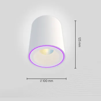 Lampička Stropní bodové svítidlo LED Calex Smart Halo Spot, bílé bílá 1 x 6,5 W LED - Doprava zdarma