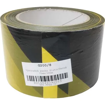 Výstražná páska GEKO Výstražná páska žluto/černá 70mm/200m