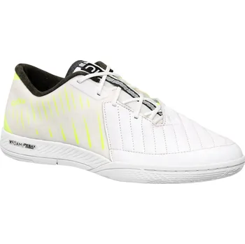 Pánská sálová obuv KIPSTA Futsalové kopačky Ginka Pro 40 BÍLÁ|ZELENÁ|ŽLUTÁ