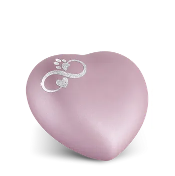 Smuteční dekorace Zvířecí urna Herz Infinty - Rose 1,5l