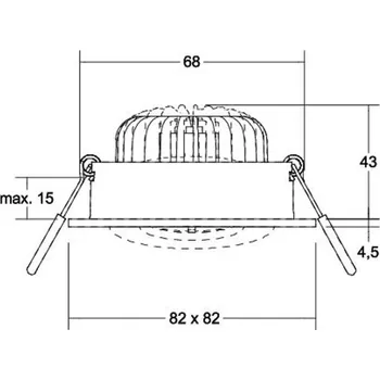 Lampička BRUMBERG BB36 bodovka DALI přípojná krabice bílá 1 x 7 W LED - Doprava zdarma