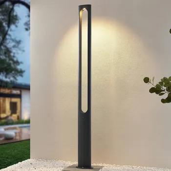 Lampička Lucande Dovino LED stožárové svítidlo, 200 cm tmavě šedá LED celkem 18 W - Doprava zdarma