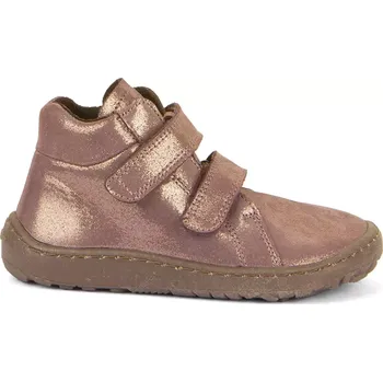 Dětská móda Barefoot Froddo kotníkové boty - pink/gold 24