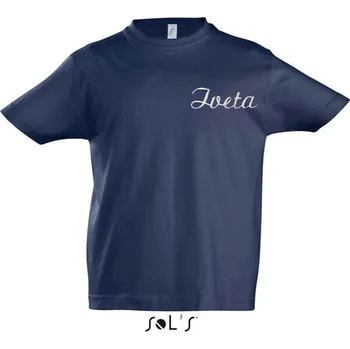 Astoreo Dětské bavlněné tričko personalizované modrá 4 roky