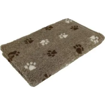 Pelíšek pro psa Vetbed Premium protiskluz Brown paws 30mm varianta 50x80cm
