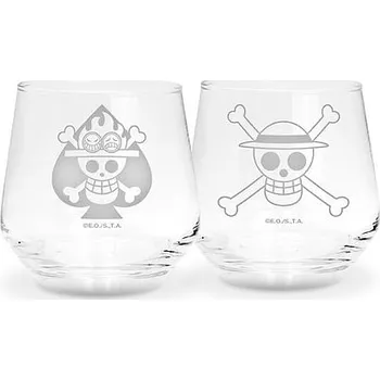 Sklenice ABYstyle Sada sklenic One Piece - Luffy & Ace, 2 ks 300ml