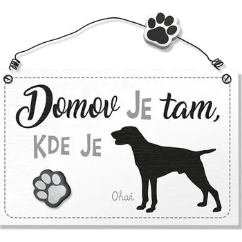 Domovní cedule Nekupto Dekorace cedule se psem - Ohař