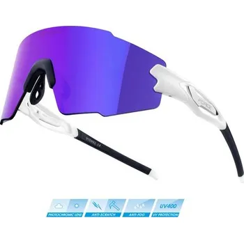 Sluneční brýle FORCE brýle FORCE MANTRA bílé, fialové zrc. sklo