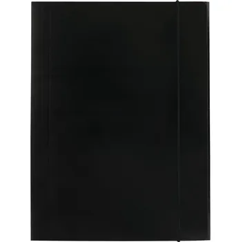 d.rect Desky na dokumenty D.RECT, s gumičkou, A4, 300g, černé