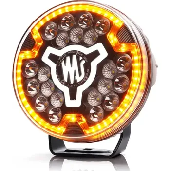 Osvětlení automobilu LED přídavný reflektor Waś 7" 178mm s pozičním světlem, strobo, 8840lm, 12-24V, ECE (rozptýlené světlo)