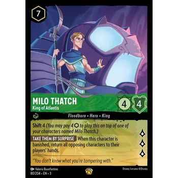 Karetní hra Milo Thatch 080/204 - Into the Inklands Typ karty: Foil