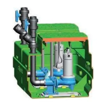 Kanalizační potrubí Calpeda GEO 500 GQV 50-13 1,1kW X2 400V čerpací jímka ZB00071758