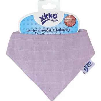 Bryndák Dětský slintáček XKKO Organic Staré časy Ultra Violet